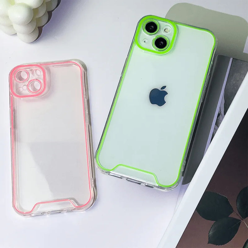 Capinha de Celular para Iphone Translúcida que Brilha No Escuro