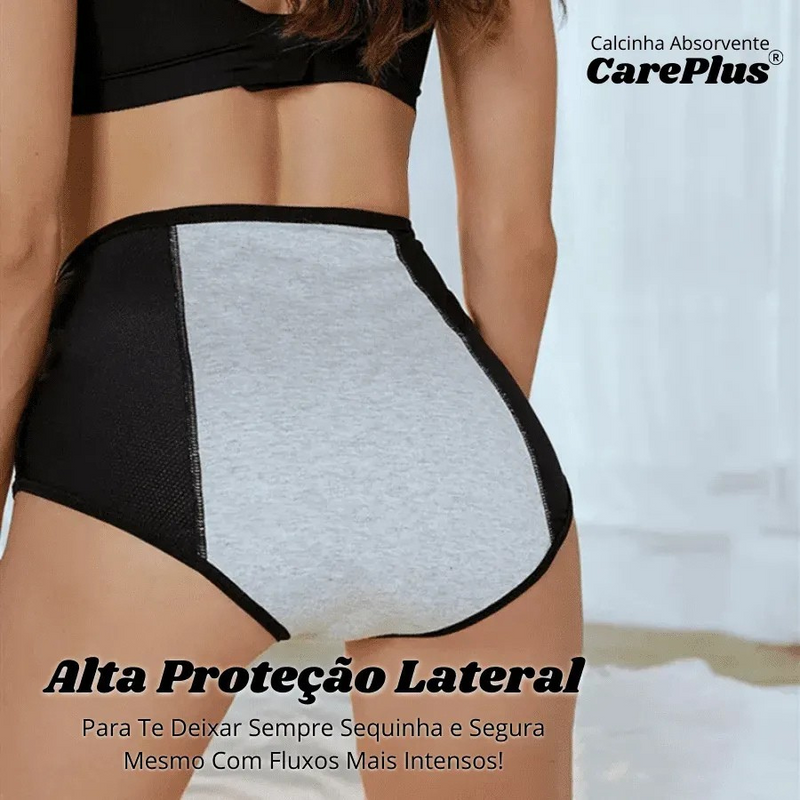 Calcinha Absorvente Protetora CarePlus® + Coletor Menstrual de Brinde [Leve 5 Pague 4]