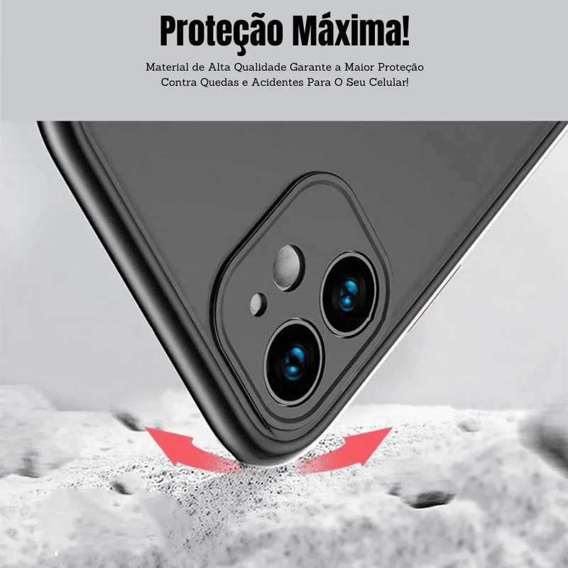 Capinha de Celular para Iphone Marvel Cartoon Black