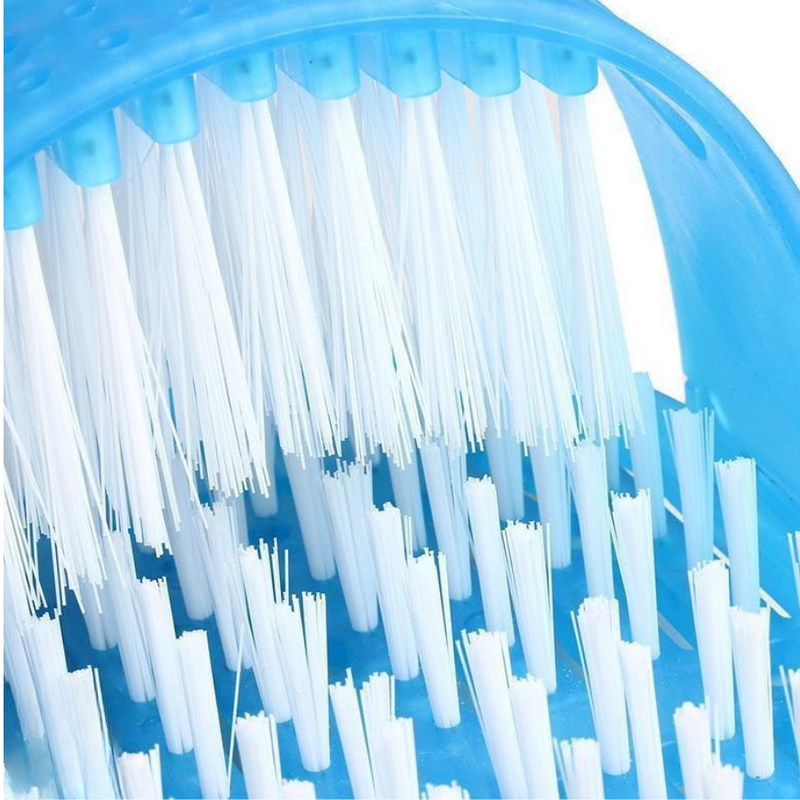 Chinelo com Escova Limpa Pés e Pedra Pome Removível para Higienização dos Pés