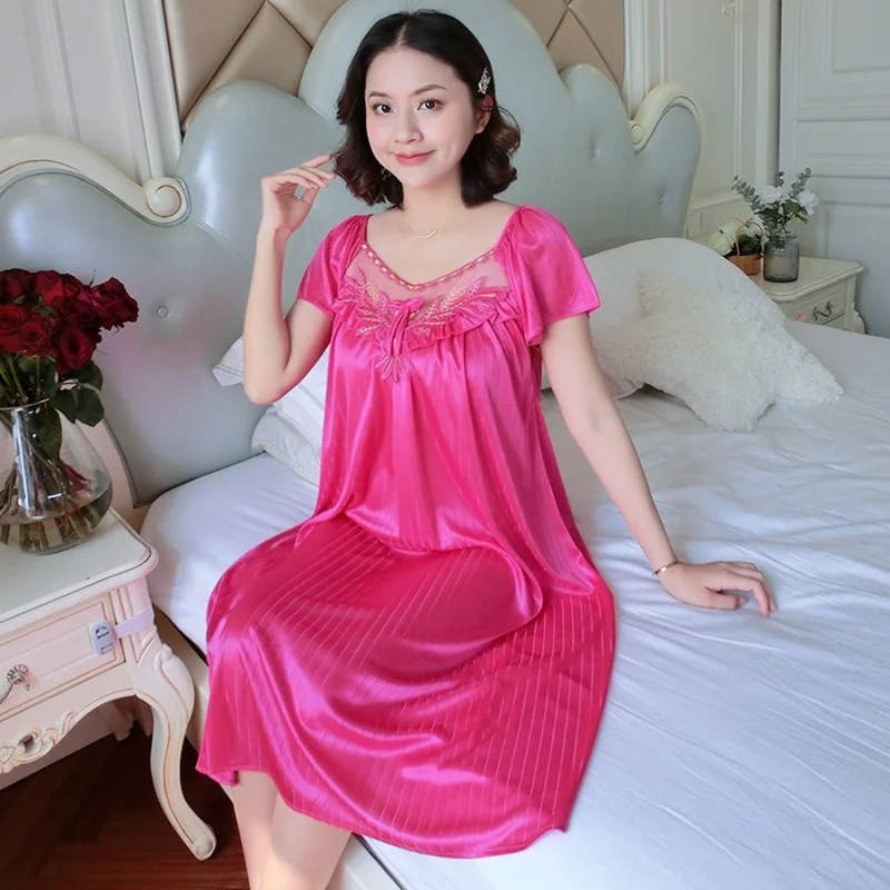 Pijama Feminino Radiant Lace - Camisola com Renda Translúcida Super Confortável | Sensual, Leve e Elegante