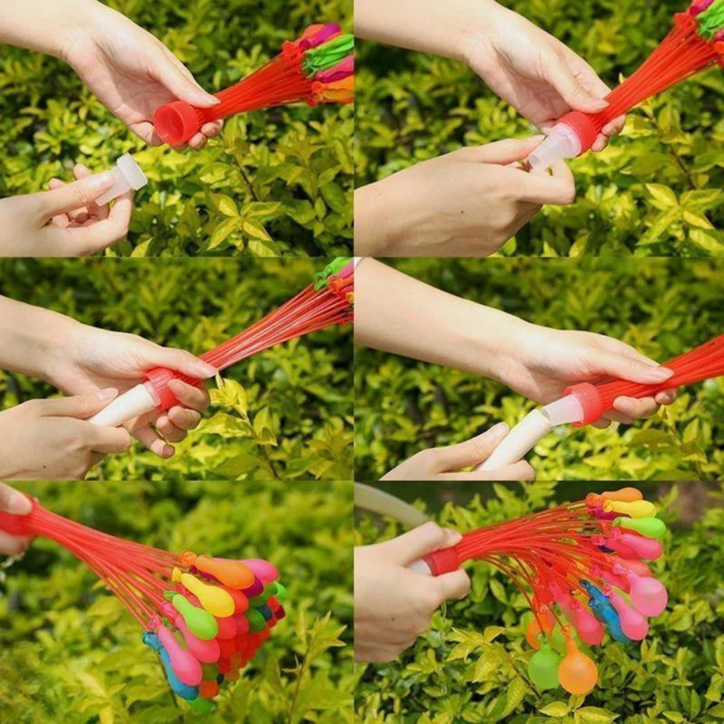 Kit com 2 Cachos de Enchimento Fácil para Balões de Água