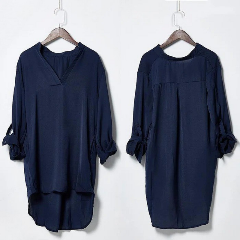 Camisa Feminina Manga Longa Ajustável Boyfriend
