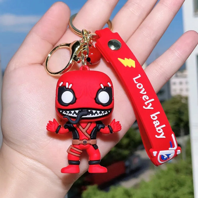 Chaveiro Super Heroes em Silicone Marvel DC Quality