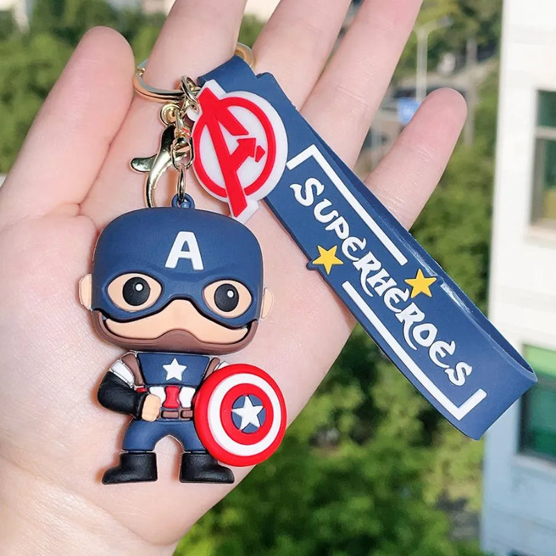 Chaveiro Super Heroes em Silicone Marvel DC Quality
