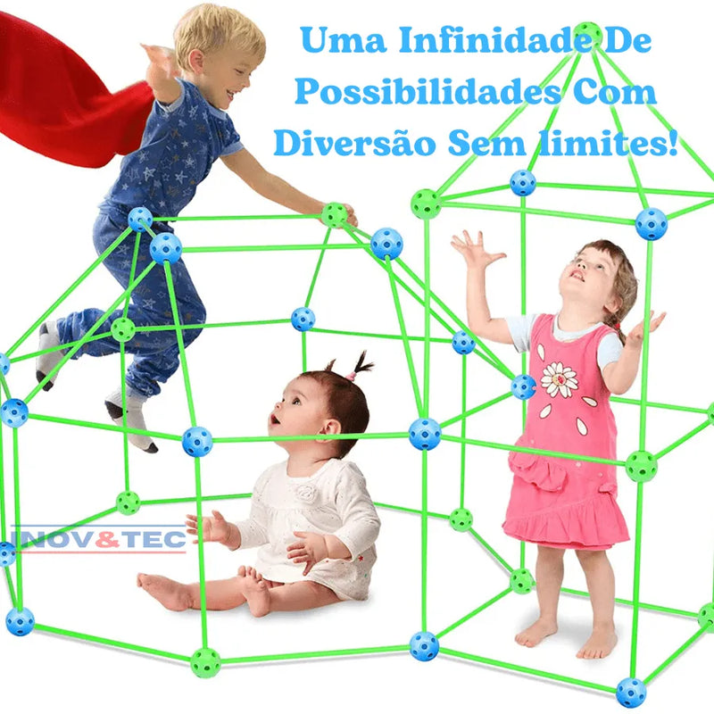 Kit de Construção Infantil Super Aventura - Últimas Unidades Com 50% Off + Tenda De Brinde