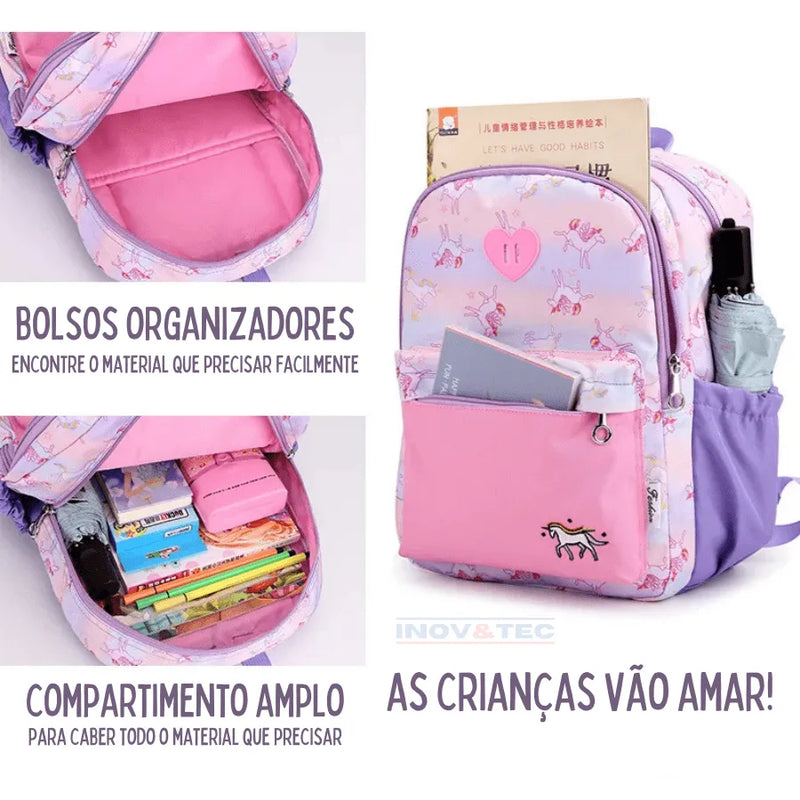 Mochila Infantil Confort Premium - Volta as Aulas Sem Preocupações