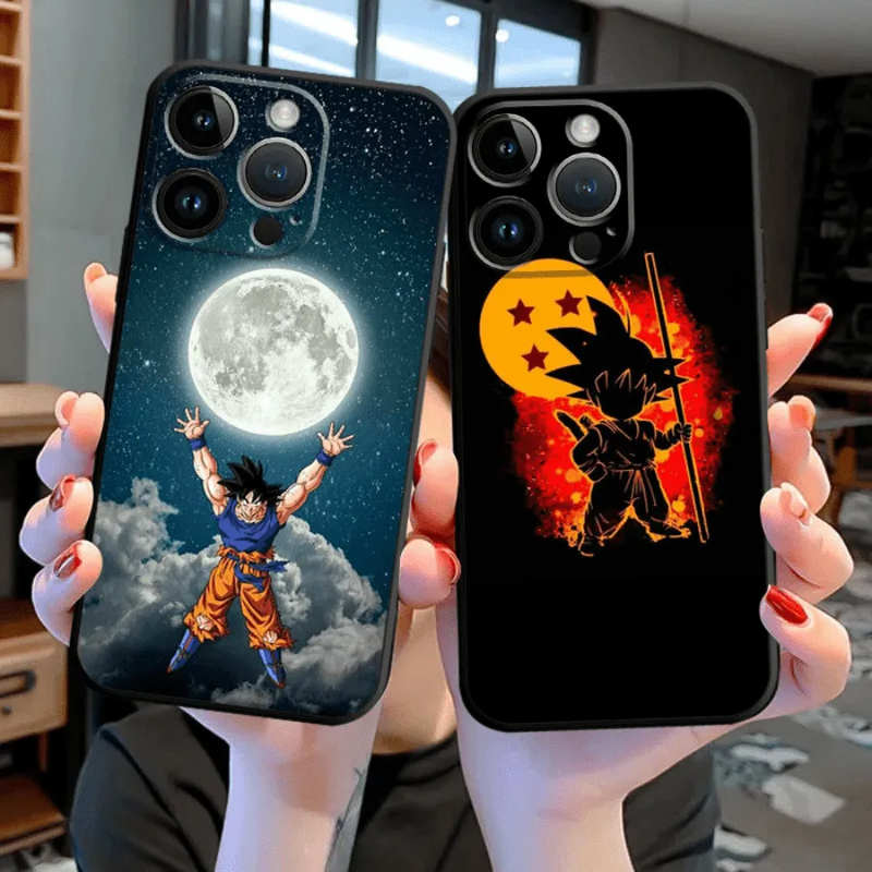 Capinha de Celular para Iphone em Silicone Dragon Ball Actions