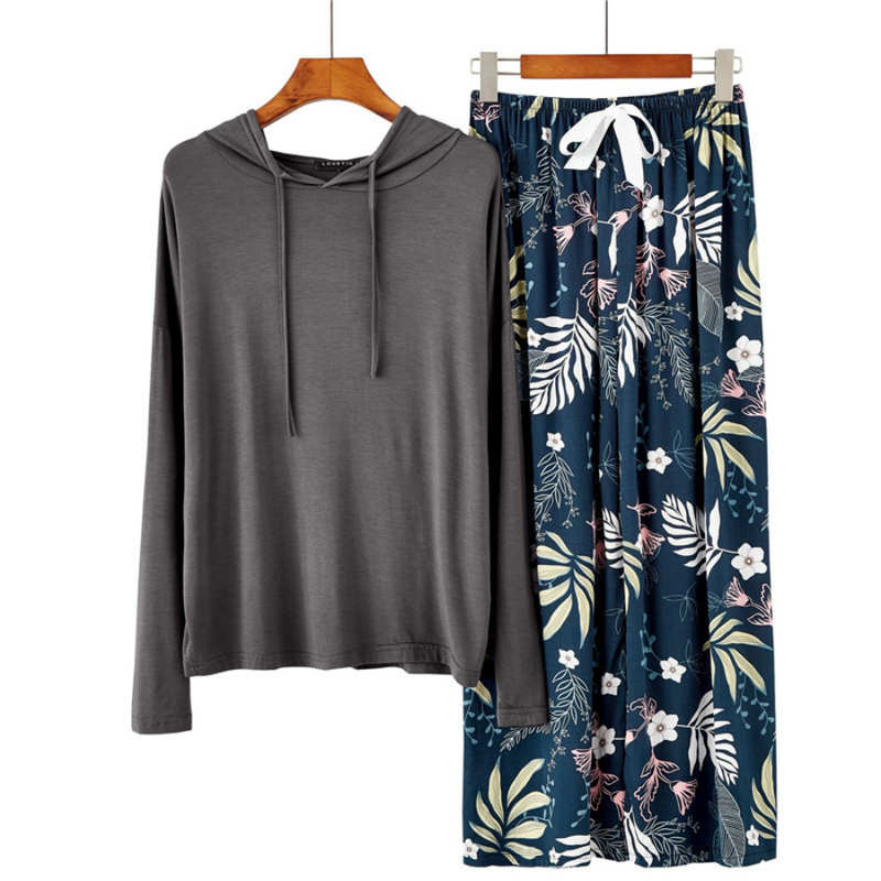 Pijama Feminino Floral Charming - Conjunto Com Calça e Camisa Longa Conforto Absoluto | Macio, Leve e Elegante