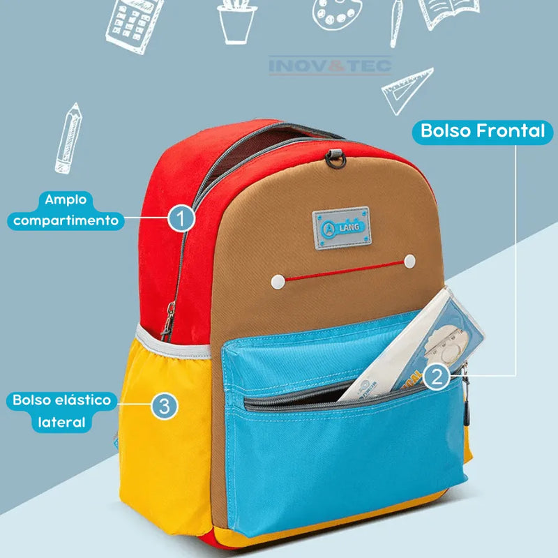 Mochila Infantil Estudo Divertido - Aprender Pode Ser Bem Mais Legal
