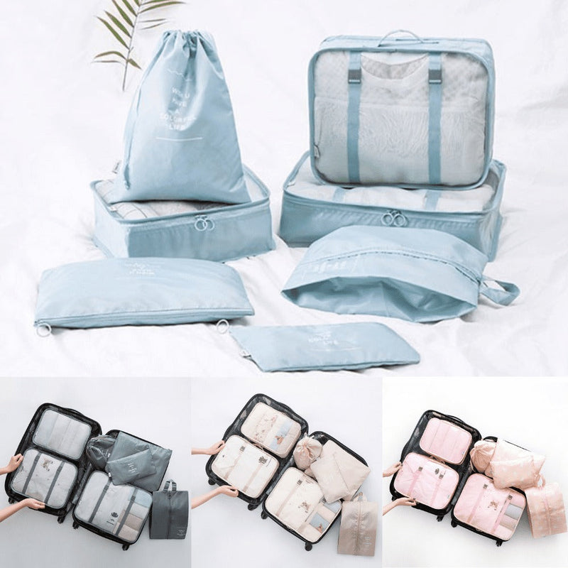 Kit 7 Bolsas Organizadoras Para Mala de Viagem STORAGE BAG - [PAGUE 4 LEVE 7 - SUPER PROMOÇÃO Por Tempo LIMITADO]
