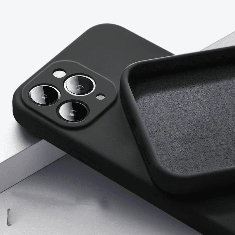 Capinha de Celular para Iphone Case Matte em Silicone e Microfibra