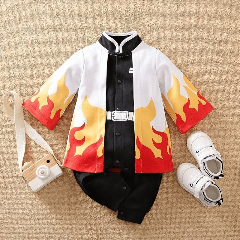 Roupinha de Bebê Anime Demon Slayer Cosplay