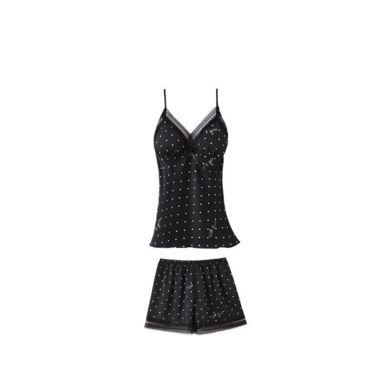 Pijama Feminino SleepWear - Conjunto 5 Peças, Roupão, Camisola, Calça, Shorts e BabyDoll em Seda Cetim | Toque de Seda Super Confortável