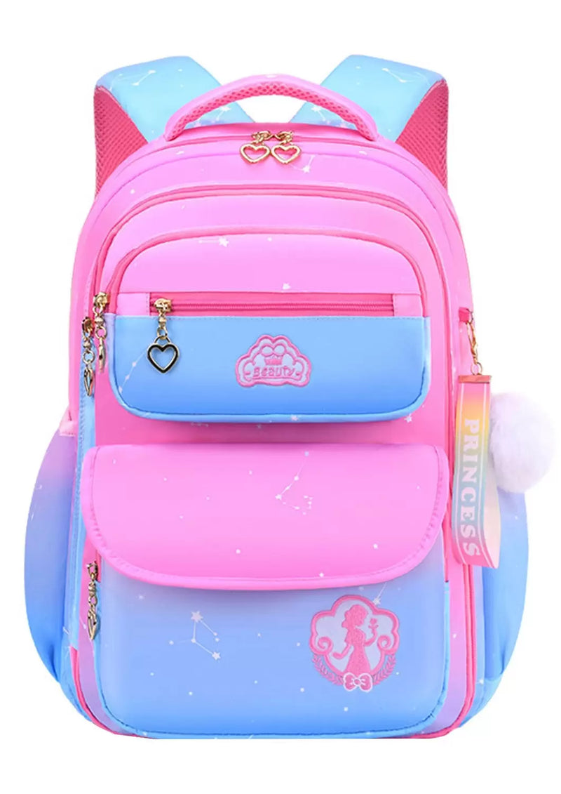 Mochila Infantil Princesa Pink - Otopédica, Leve e Resistente, Impermeável e Alta Capacidade