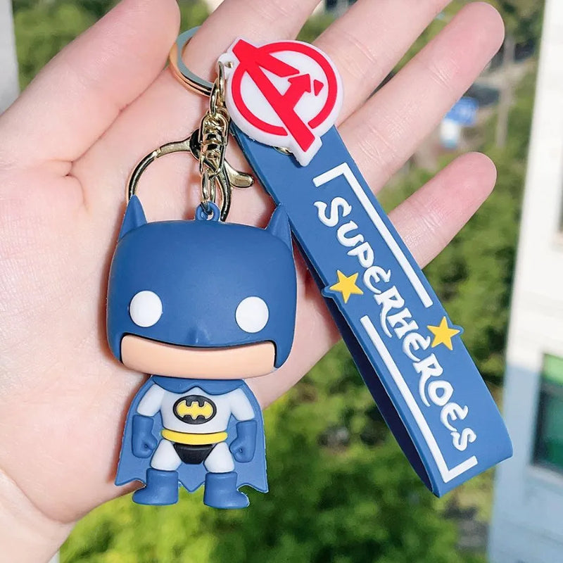 Chaveiro Super Heroes em Silicone Marvel DC Quality