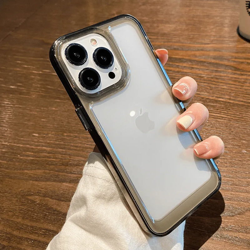 Capinha de Celular para Iphone Anti-impacto Translúcida Luxury