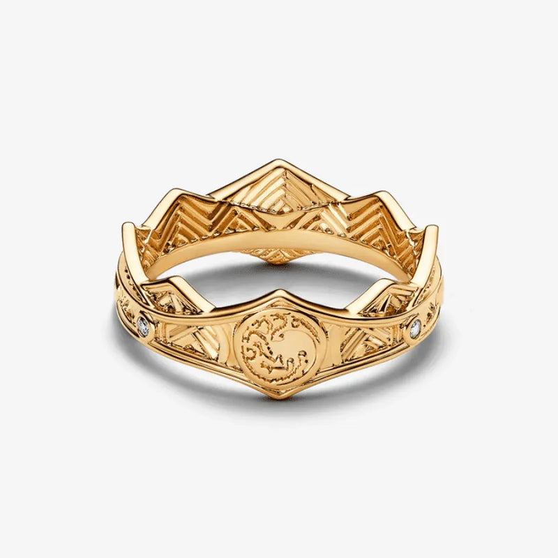 Anel Cravejado Banhado a Ouro e Prata House Of Dragon - SUPER PROMOÇÃO 50% DE DESCONTO + FRETE GRÁTIS | Últimas unidades