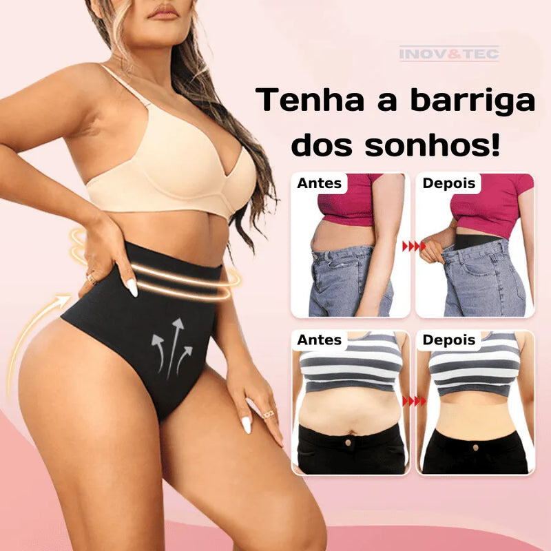 Cinta Modeladora Feminina SlimFit - Modela a Cintura, Esconde a Pochete e Empina o Bumbum Sem Enrolar e Sem Incômodos