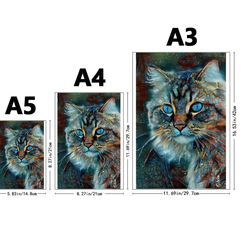 Quebra-Cabeça de Madeira Inova WOOD PUZZLE - Gato Místico | Diversão com Diversos Benefícios para Crianças e Idosos