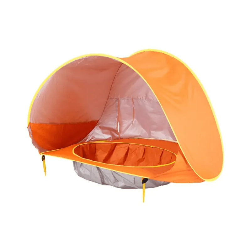 Barraca de Praia Infantil com Piscina e Proteção UV DIVERSÃO TOTAL