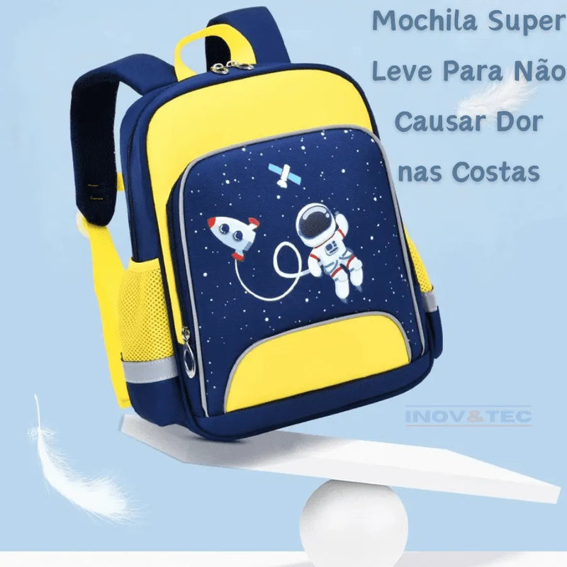Mochila Infantil Foguete Da Diversão - Tenha Espaço Para Carregar o Que Precisar