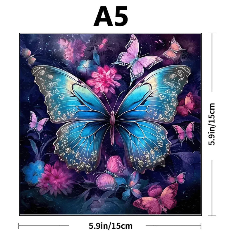 Quebra-Cabeça De Madeira Inova WOOD PUZZLE - Borboleta Rainha | Diversão Com Diversos Benefícios