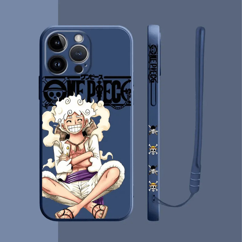 Capinha Iphone One Piece Luffy - Case de Alta Proteção e Com Cordão de Brinde