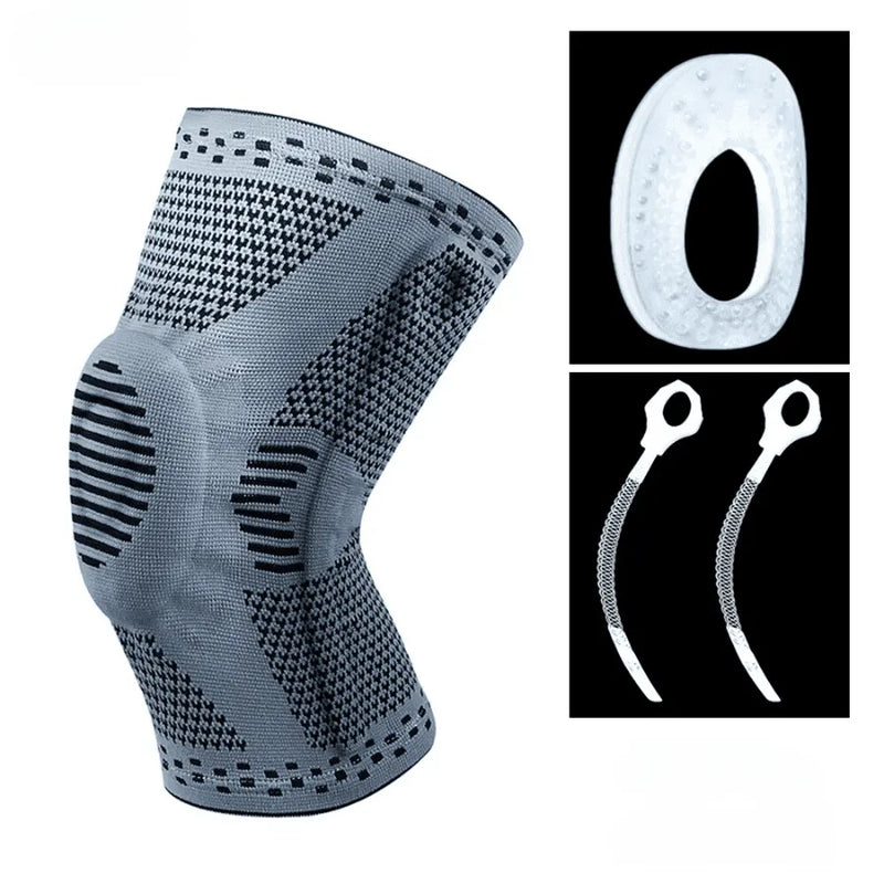 Joelheira de Compressão Ortex Pro - Com Estabilizador de Rótula em Gel e Haste Metálica de Sustentação lateral [Promoção de Lançamento 50% OFF SÓ ATÉ HOJE]