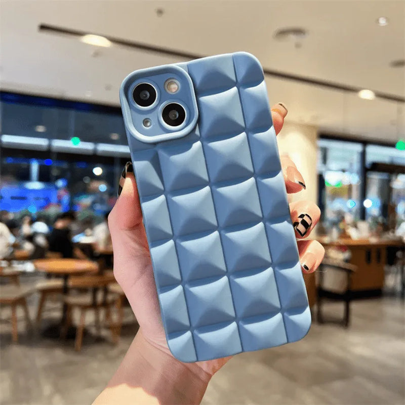 Capinha de Celular para Iphone em Silicone Anti-impacto com Proteção 360º Fashion 3D