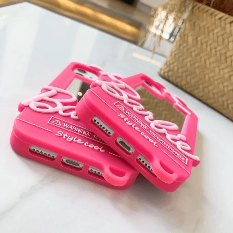Capinha Iphone Barbies Dolls Com Espelho - Case de Alta Proteção e Resistência