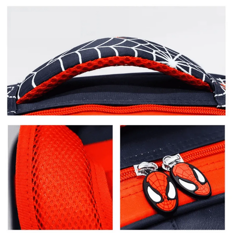 Kit Escolar Infantil Mochila com Estojo Premium Homem Aranha