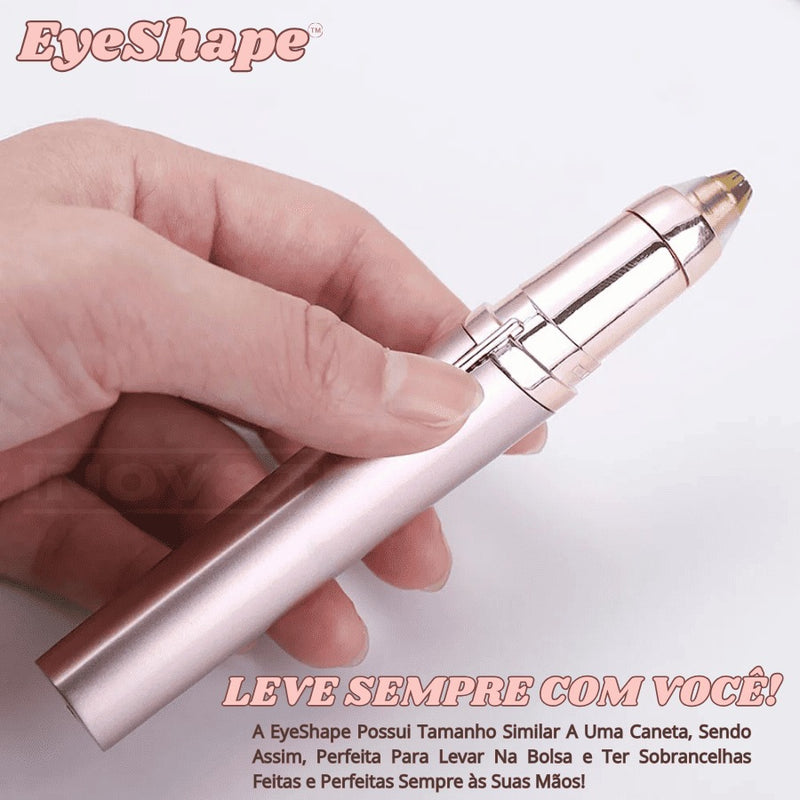 Caneta Depiladora EyeShape Para Sobrancelha e Pelos Faciais Indolor | BRINDE Stencil Para Maquiagem Perfeita e Resultado De Salão em Segundos!