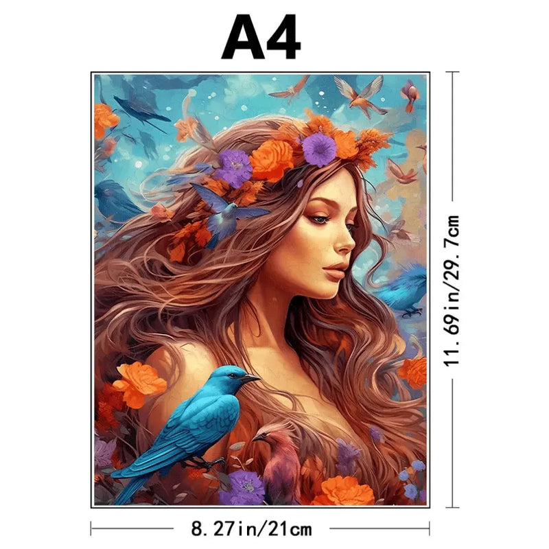 Quebra-Cabeça De Madeira Inova WOOD PUZZLE - Mãe Natureza | Diversão Com Diversos Benefícios Para Crianças e Idosos