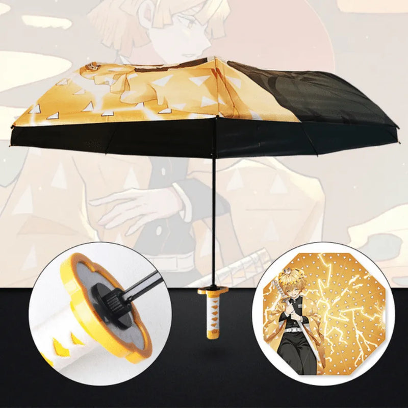 Guarda Chuva Katana Demon Slayer e One Piece - Proteja-se Da Chuva Como Um Verdadeiro Guerreiro