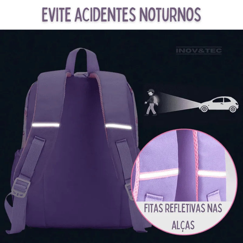 Mochila Infantil Confort Premium - Volta as Aulas Sem Preocupações