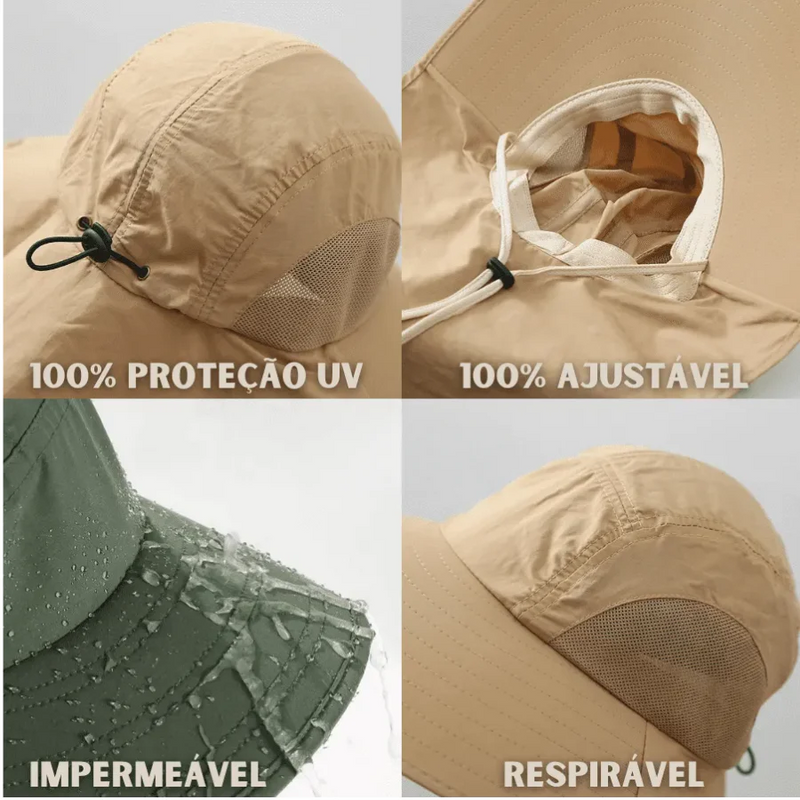 Chapéu Com Proteção Solar UVA/UVB