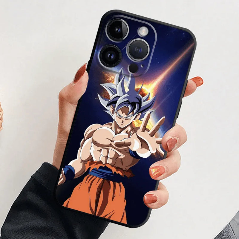 Capinha de Celular para Iphone em Silicone Dragon Ball Actions