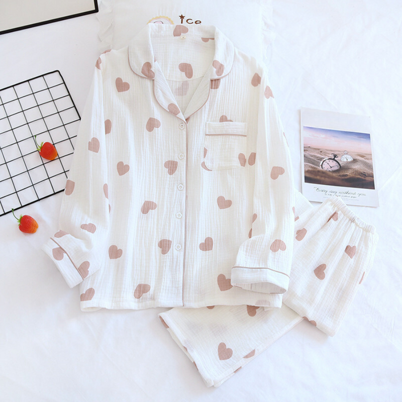 Pijama Feminino Pure Cotton - Conjunto Com Calça e Camisa Longa 100% em Algodão | Macio, Leve e Super Confortável