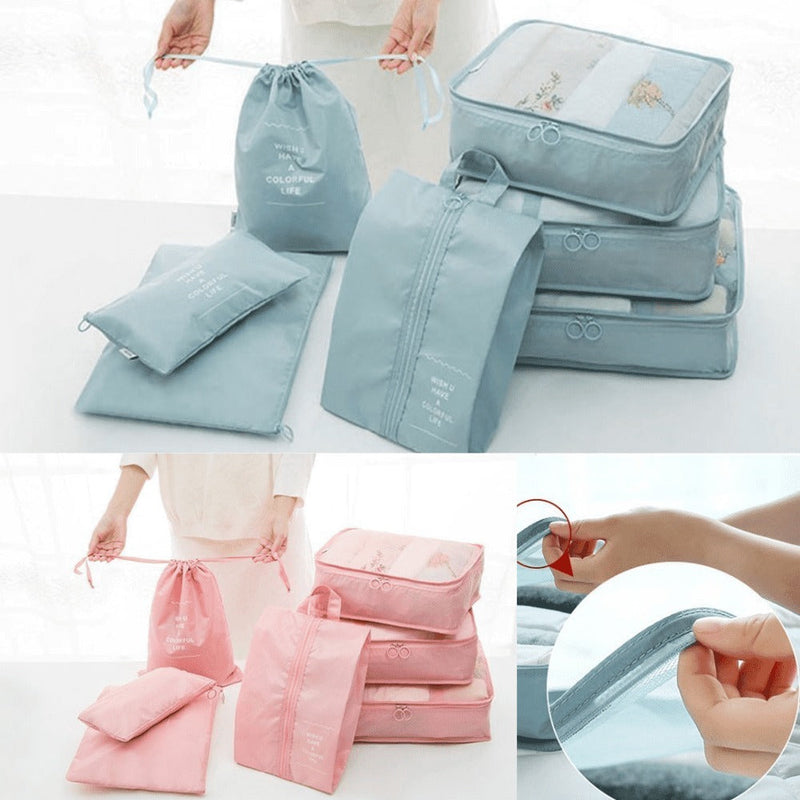Kit 7 Bolsas Organizadoras Para Mala de Viagem STORAGE BAG