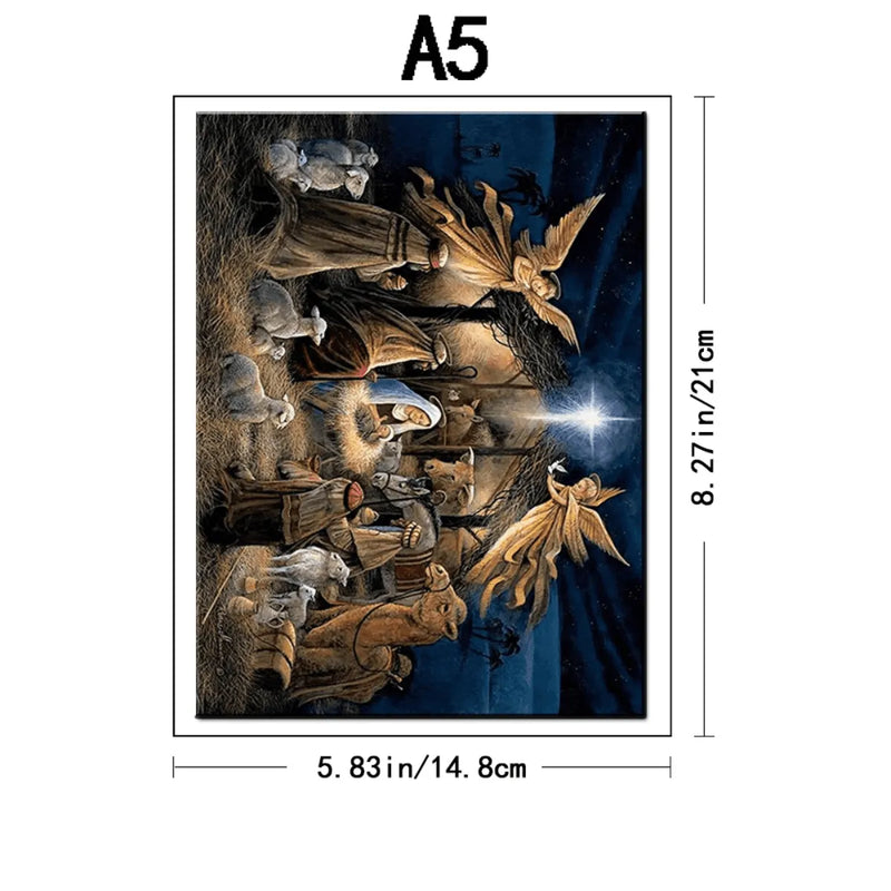 Quebra-Cabeça de Madeira Inova WOOD PUZZLE - Nascimento de Jesus | Diversão com Diversos Benefícios para Crianças e Idosos