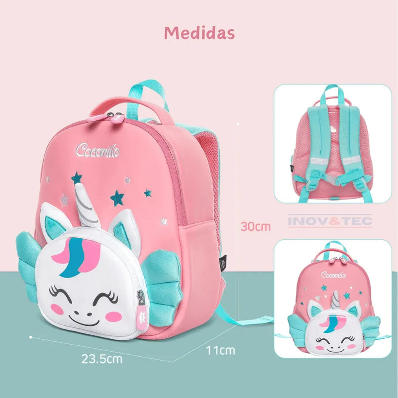 Mochila Infantil Princesa Unicórnio - Para Brilhar no Reino Escolar