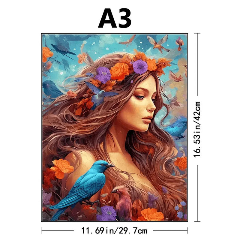 Quebra-Cabeça De Madeira Inova WOOD PUZZLE - Mãe Natureza | Diversão Com Diversos Benefícios Para Crianças e Idosos