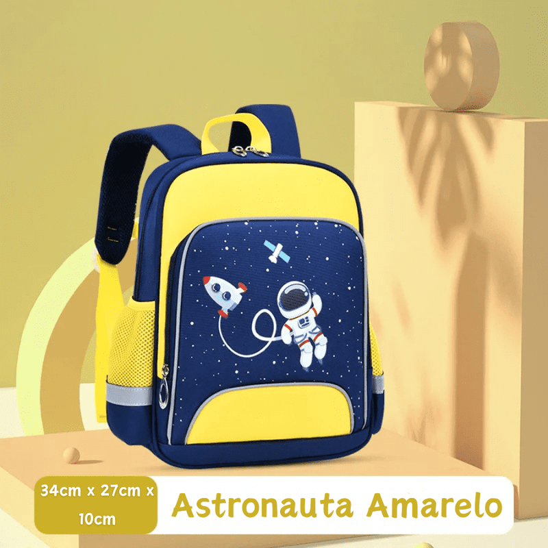 Mochila Infantil Foguete Da Diversão - Tenha Espaço Para Carregar o Que Precisar