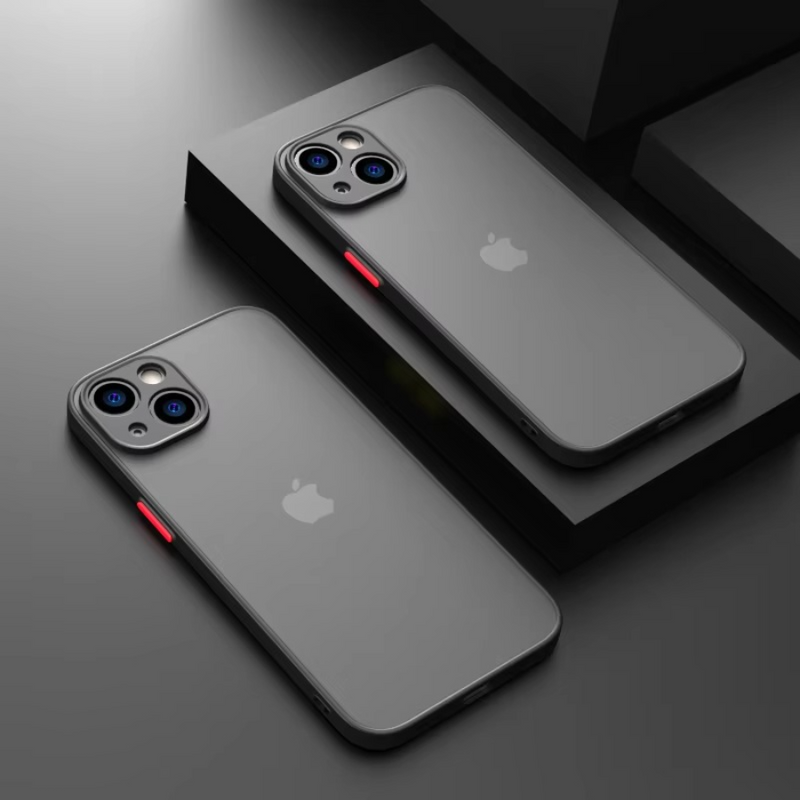 Capinha de Celular para Iphone Matte Translúcida Anti-impacto em Silicone