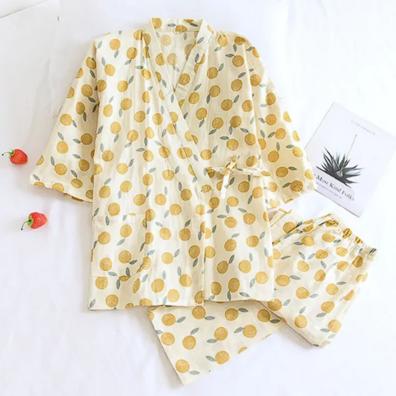Pijama Feminino Cotton Blossom - Conjunto Calça e Camisa Curta em 100% Algodão | Macio, Leve e Super Confortável