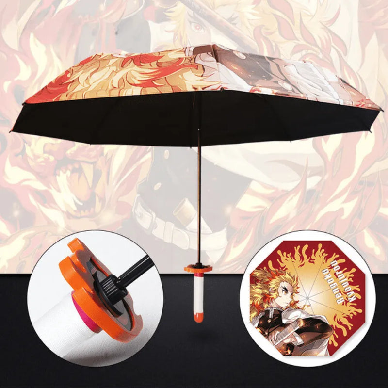 Guarda Chuva Katana Demon Slayer e One Piece - Proteja-se Da Chuva Como Um Verdadeiro Guerreiro