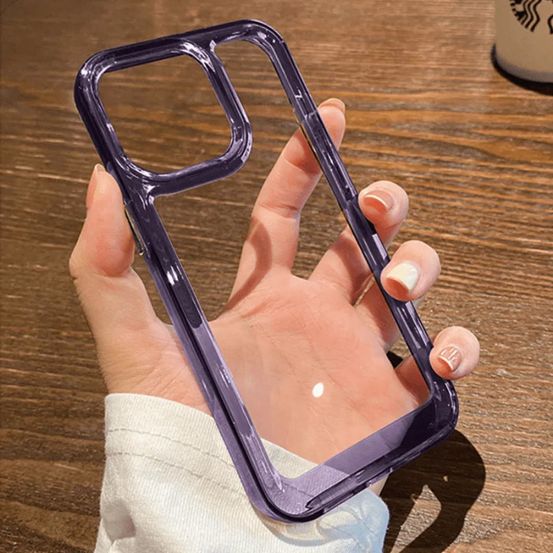 Capinha de Celular para Iphone Anti-impacto Translúcida Luxury