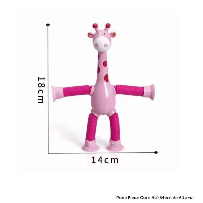 Girafinhas Infantis Criativas que Esticam e Gruda Com Luz De LED GiraZoo