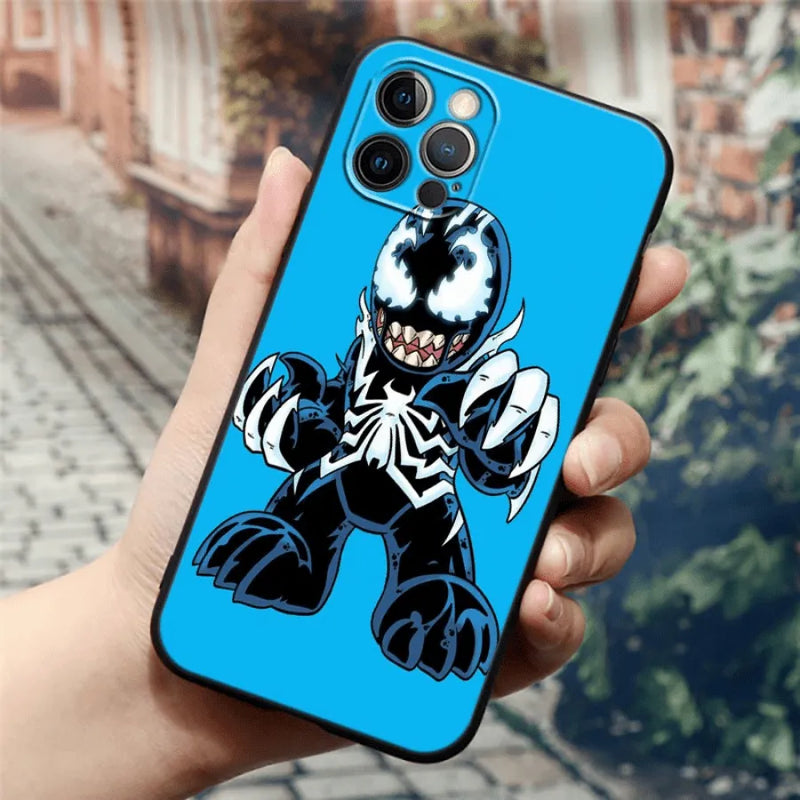 Capinha Iphone Silicone Marvel Cartoons  - Case de Alta Proteção e Resistência